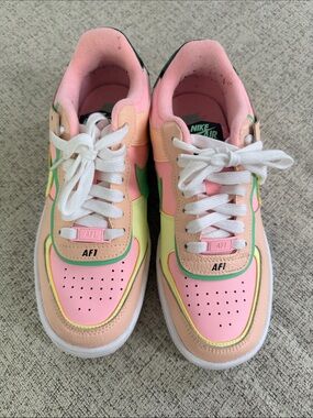 Nike Air Force 1 Low Pastel Pink, Peach & Lime